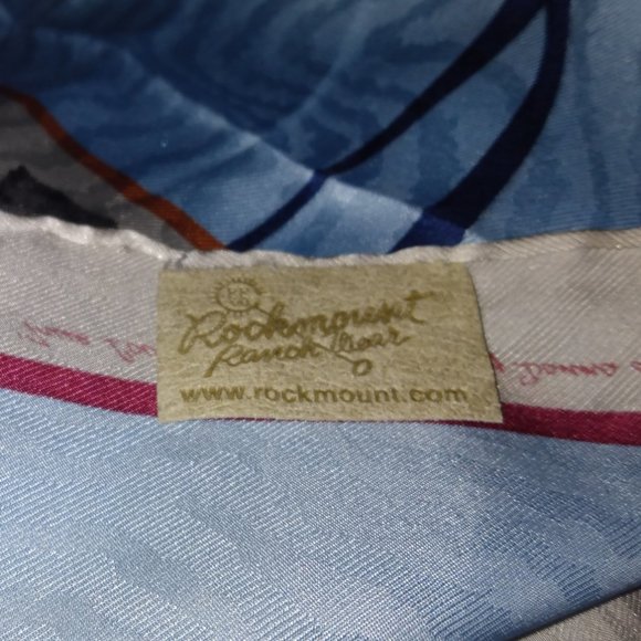❤️RARE ROCKMOUNT RANCH RANCHWEAR Donna Howell Sickles Limited Edition Silk Scarf